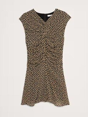 NWT Banana Republic Georgette Ruched-Front Mini Dress